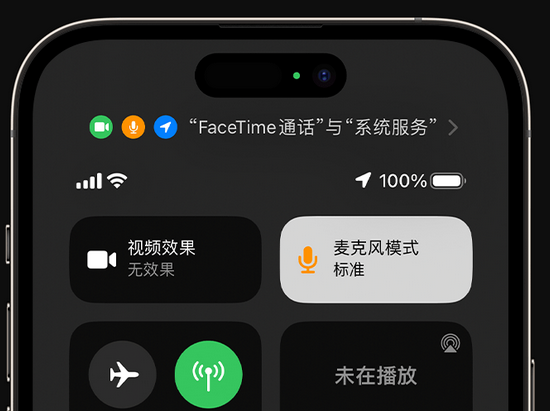 青松乡苹果授权维修网点分享iPhone在通话时让你的声音更清晰 