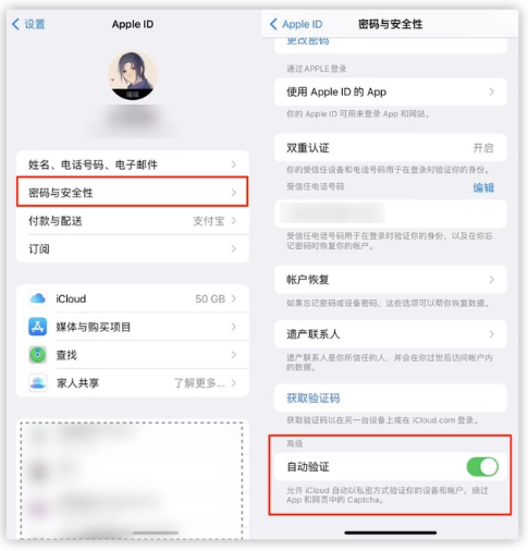 青松乡苹果手机维修分享iOS 16 自动验证功能开启方法 