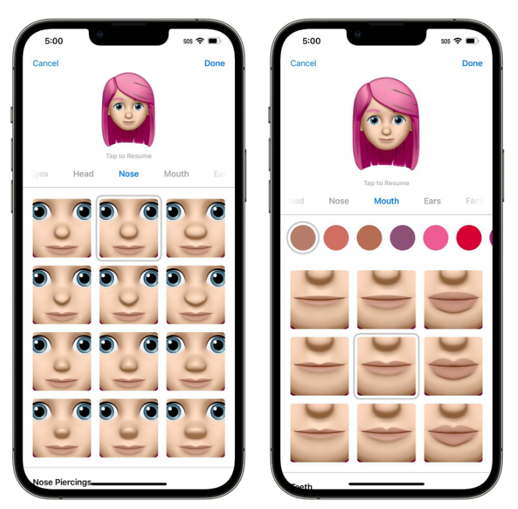 青松乡苹果手机维修分享​iOS 16中的拟我表情有了哪些变化和升级 